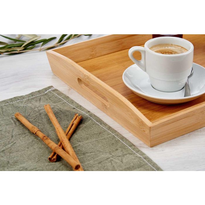 Bandeja de Bambú Kinvara con Asas 43.7x29.5x5.5 cm - Marrón (6 Unidades) 4 Bandeja de Bambú Kinvara con Asas 43.7x29.5x5.5 cm - Marrón (6 Unidades) 4