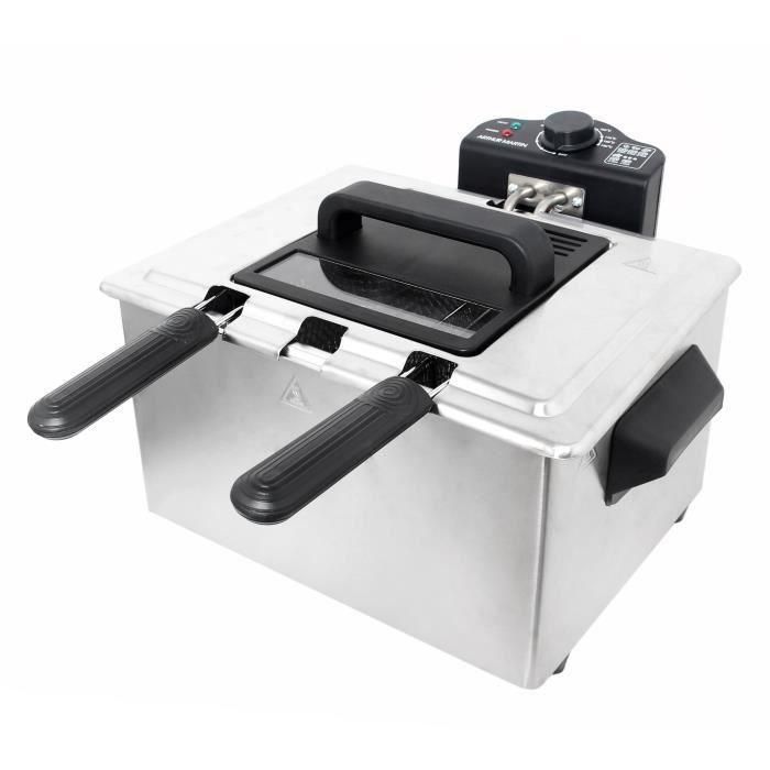 Freidora ARTHUR MARTIN AMPFH50 5 L 2000 W 3 cestas Filtros antiolor Acero inoxidable 3 Freidora ARTHUR MARTIN AMPFH50 5 L 2000 W 3 cestas Filtros antiolor Acero inoxidable 3