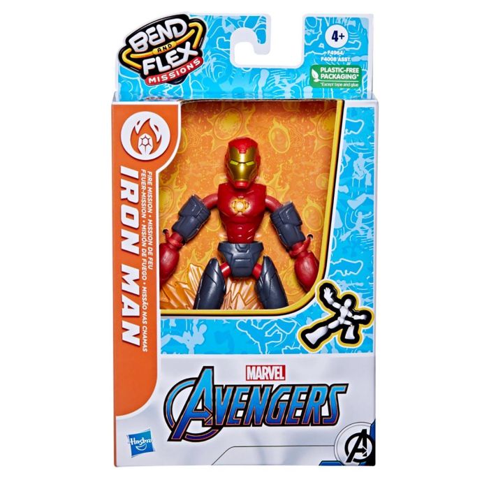 Avengers Bend & Flex Rider Iron Man F4964 Avengers 1 Avengers Bend & Flex Rider Iron Man F4964 Avengers 1