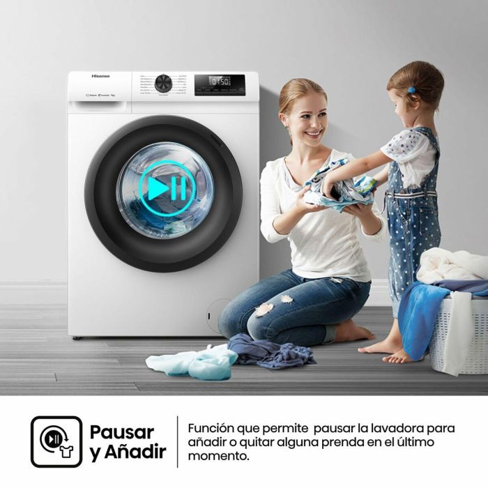 Lavadora Hisense WF1Q9041BW 59,5 cm 1400 rpm 9 kg 5
