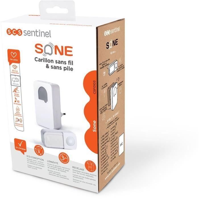 Timbre inalámbrico y sin pilas - SCS SENTINEL - SONE - 25 melodías 5 Timbre inalámbrico y sin pilas - SCS SENTINEL - SONE - 25 melodías 5