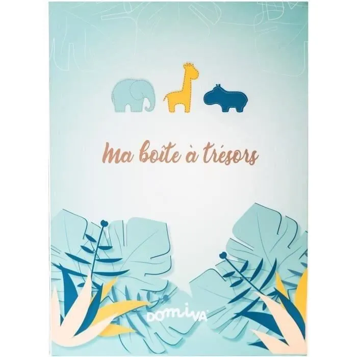 Domiva Caja del Tesoro + Libro de Nacimiento Zanimo para Guardar Recuerdos de Bebé 1