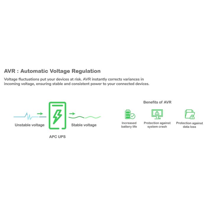 APC Back-UPS Pro BR900G-GR UPS 900VA 540W Línea Interactiva con Regulador de Voltaje Automático (AVR) y Protección contra Sobretensiones