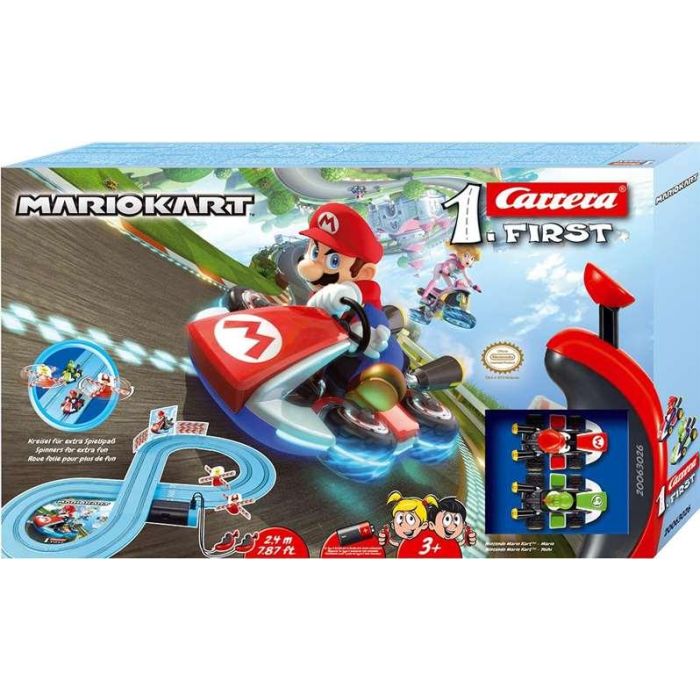 Pista carrera nintendo mario kart, incluye 2 coches (mario y yoshi) 2,4 metros Pista carrera nintendo mario kart, incluye 2 coches (mario y yoshi) 2,4 metros