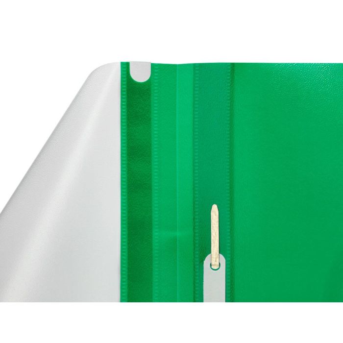 Carpeta Dossier Fastener Plastico Q-Connect Din A4 Verde 25 unidades 7