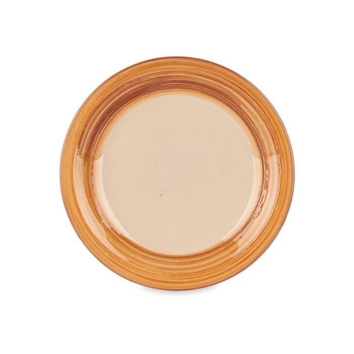 Vessia Plato Postre Gres Cenefa 3D Marron 19 cm (Set de 24) 1