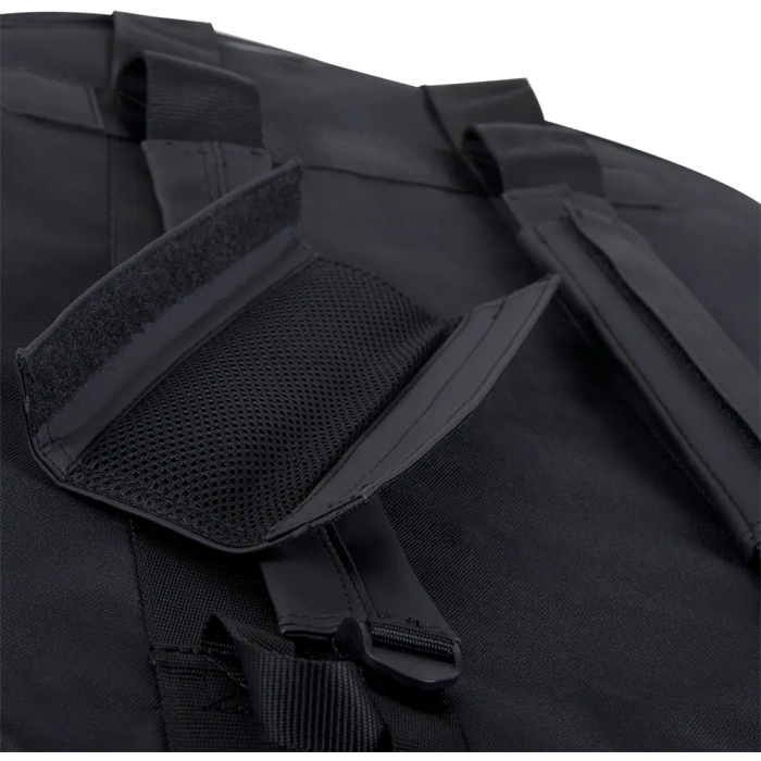 TOBAGO Funda para Platos de Batería Hasta 22" Negro Poliéster 600D Nylon 300D Acolchado 15mm Cremallera 10mm 3