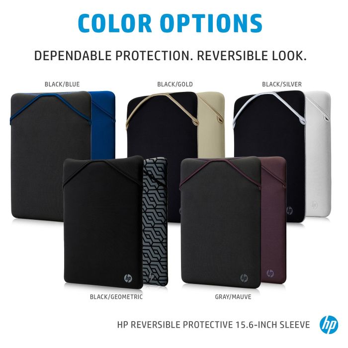 HP Funda Protectora Reversible para Portátil de 15.6 Pulgadas Malva