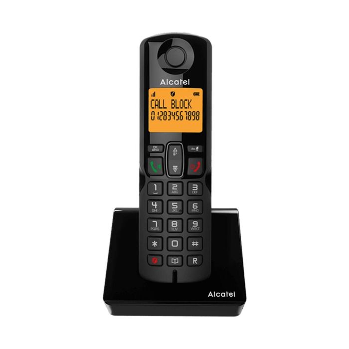Alcatel S280 DUO BLK Teléfono DECT Inalámbrico con Bloqueo de Llamadas, Manos Libres, Agenda 50 Contactos y Pantalla Retroiluminada Negro 1 Alcatel S280 DUO BLK Teléfono DECT Inalámbrico con Bloqueo de Llamadas, Manos Libres, Agenda 50 Contactos y Pantalla Retroiluminada Negro 1