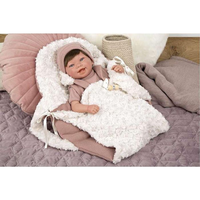 Muñeca reborn arias 45 cm gimena c/saco portabebe 18 Muñeca reborn arias 45 cm gimena c/saco portabebe 18