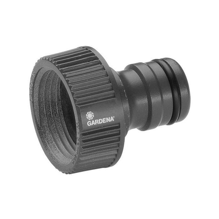 Gardena 2802-20 Conector para grifo G 1" (3,33 cm) Sistema Profi-System para grifos con rosca, color negro