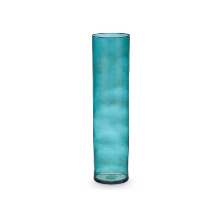 Jarron Cristal Cilindro 15Cm Diam X 60Cm Turquesa Giftdecor 1 Jarron Cristal Cilindro 15Cm Diam X 60Cm Turquesa Giftdecor 1