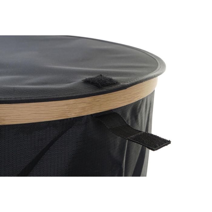 Cesta Ropa Basicos DKD Home Decor Negro Natural 44 x 57 x 44 cm 1