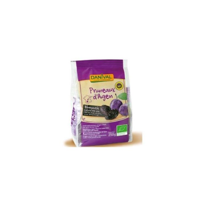DANIVAL Ciruelas Pasas Deshuesadas Bio de Agen Rehidratadas, 100% Orgánicas, Pasteurizadas, 250g
