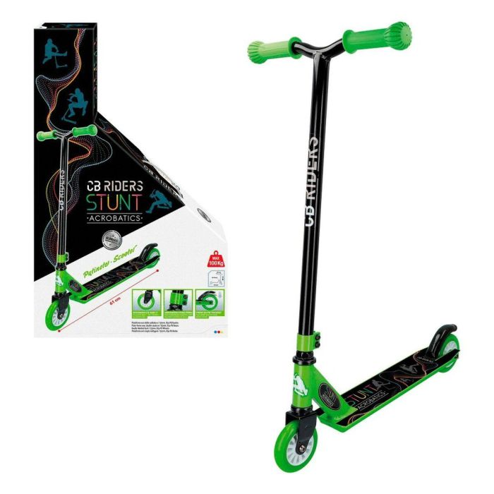 Patinete Colorbaby Negro Verde 4 Unidades 4