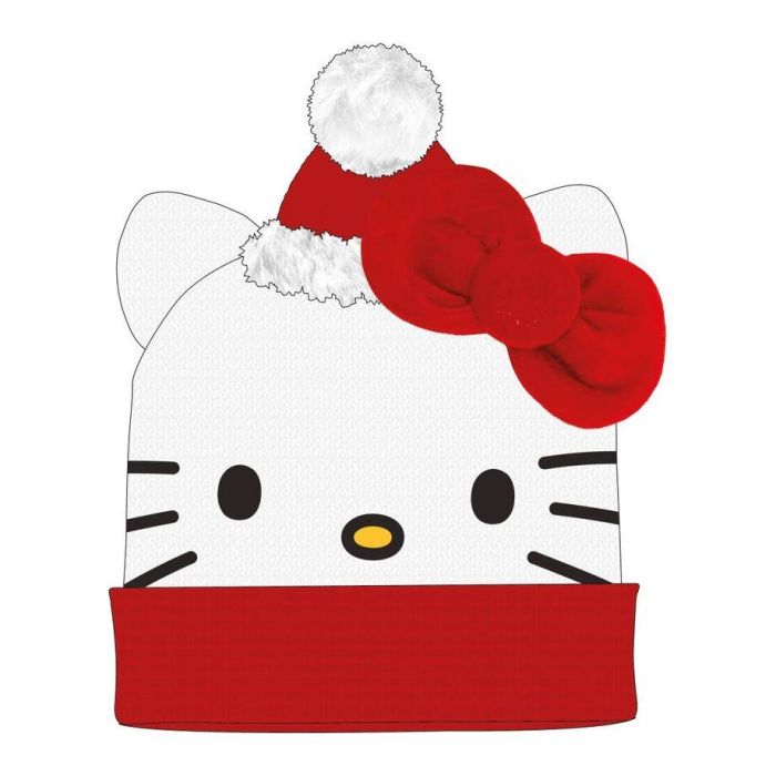 CERDÁ Gorro Christmas Hello Kitty 100% Acrílico - 22x21cm