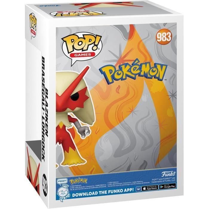 Funko Pop! 75189 Figura Coleccionable de Blaziken, el Pokémon Tipo Fuego y Lucha, con una Altura de Aproximadamente 9 cm 1