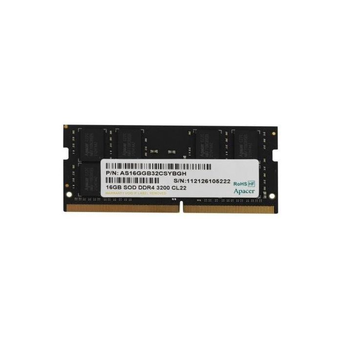 Memoria RAM Apacer ES.16G21.GSH 16GB/ DDR4/ 3200MHz/ 1.2V/ CL22/ SODIMM Memoria RAM Apacer ES.16G21.GSH 16GB/ DDR4/ 3200MHz/ 1.2V/ CL22/ SODIMM