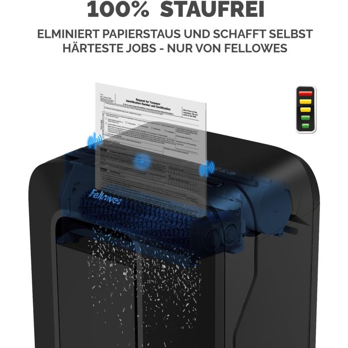 Fellowes LX201 Destructora Powershred MicroCut 12 hojas 2x12mm P-5 Negro 3