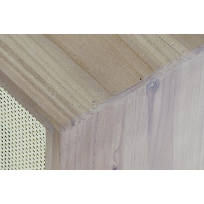 DKD Home Decor Mueble TV Balines Madera Abeto y Ratán Marrón Natural 140x38x53 cm con 2 Puertas y 1 Estantería Desmontable 6 DKD Home Decor Mueble TV Balines Madera Abeto y Ratán Marrón Natural 140x38x53 cm con 2 Puertas y 1 Estantería Desmontable 6