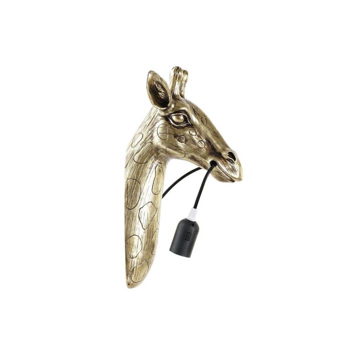 Lámpara de Pared DKD Home Decor Dorado Resina 50 W Colonial Jirafa 220 V 21 x 20 x 38 cm 3