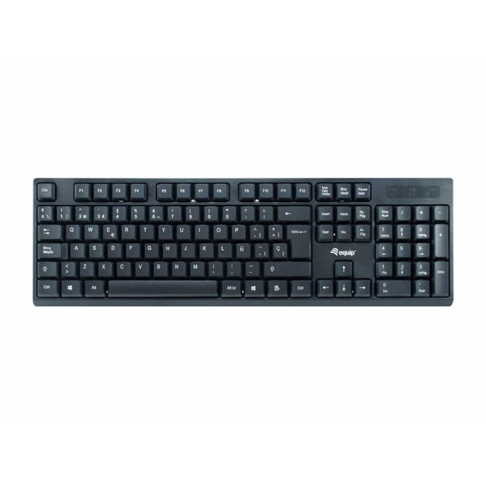 Equip Teclado y Ratón Inalámbricos 2.4 GHz, 105 Teclas, 1200 DPI, Resistente a Derrames 11