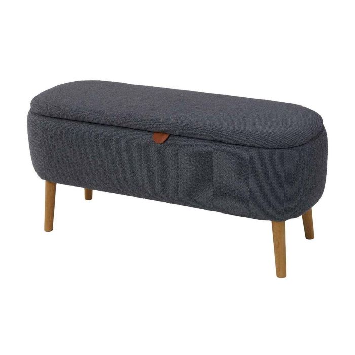 Pie de cama Versa Maniko Gris Madera Textil 37 X 44,5 X 94,5 CM