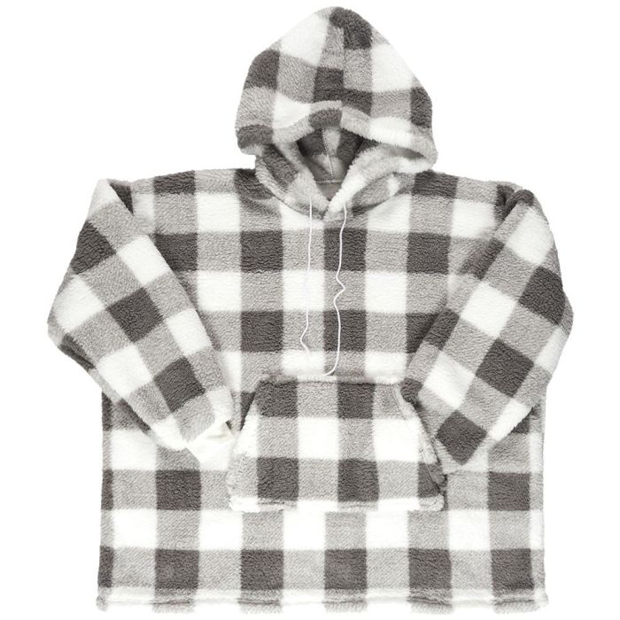 Home Deco Factory Sudadera Con Capucha Cuadros Poliéster 3 Home Deco Factory Sudadera Con Capucha Cuadros Poliéster 3