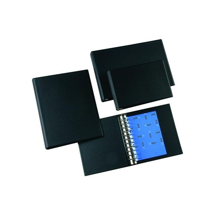 Multifin 3005-g Carpeta Multianilla Plástico Folio/A4 16 Anillas 39mm Negro 215x310mm