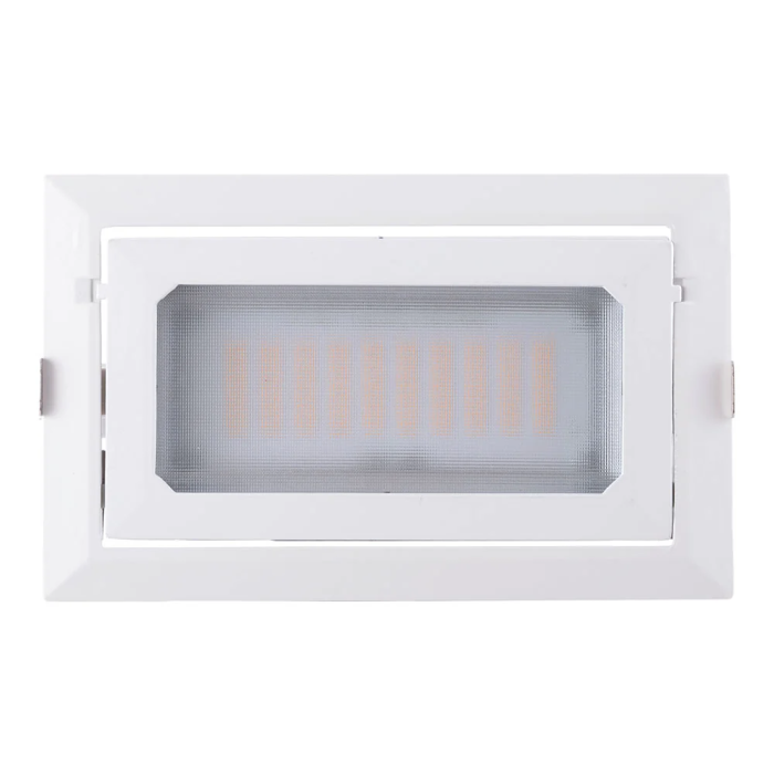 Foco Downlight LED 50W 8000Lm 4000ºK Rectangular Orientable 40.000H [HO-COB-R-OR-50W-W] 4