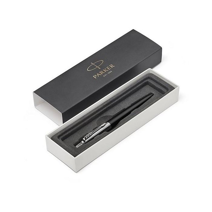 Parker Bolígrafo Jotter Bond Street Black Tinta Azul Cuerpo Negro-Acero 2