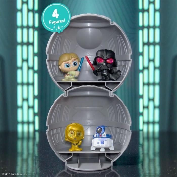 Figuras coleccionables - STAR WARS - Cápsula Galaxy Peek - 4 figuras, 4 cm, 25 para coleccionar 2 Figuras coleccionables - STAR WARS - Cápsula Galaxy Peek - 4 figuras, 4 cm, 25 para coleccionar 2