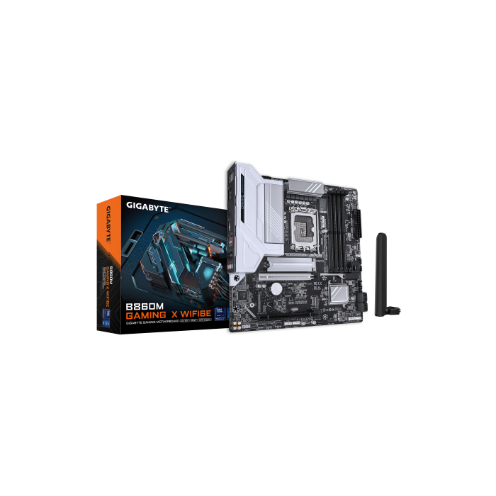 Placa Gigabyte B860M Gaming X Wifi6E,Intel,1851,B860,4Ddr5,256Gb,Hdmi+Dp+Usb4,4Sata+2M.2,2.5Gbelan+Wifi6E+Bt5.3,3Usb3.2,Matx Placa Gigabyte B860M Gaming X Wifi6E,Intel,1851,B860,4Ddr5,256Gb,Hdmi+Dp+Usb4,4Sata+2M.2,2.5Gbelan+Wifi6E+Bt5.3,3Usb3.2,Matx