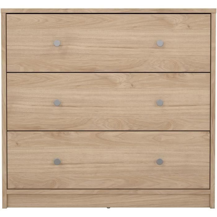 Cómoda OREGON 3 cajones - Decoración roble - L 72 x P 30 x H 68 cm - TVILUM 2 Cómoda OREGON 3 cajones - Decoración roble - L 72 x P 30 x H 68 cm - TVILUM 2