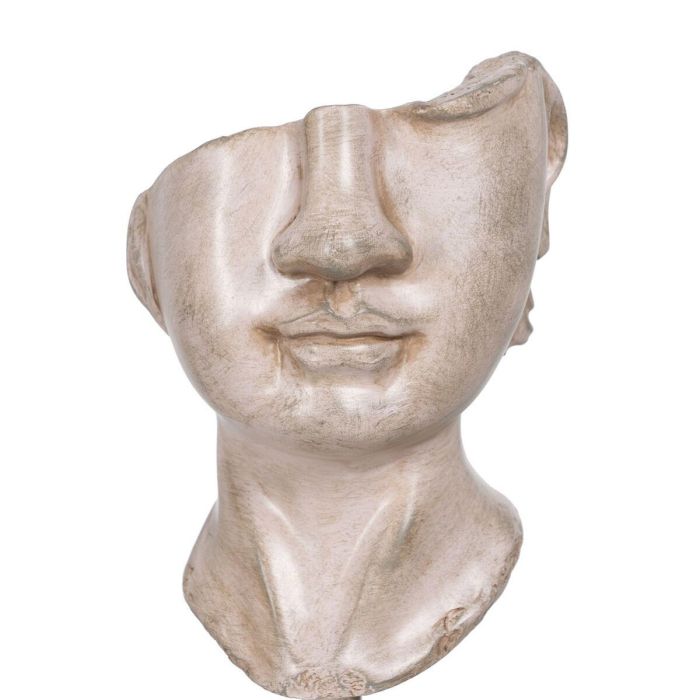 Figura Decorativa Beige Rostro 12,5 x 13,5 x 27,5 cm 4 Figura Decorativa Beige Rostro 12,5 x 13,5 x 27,5 cm 4