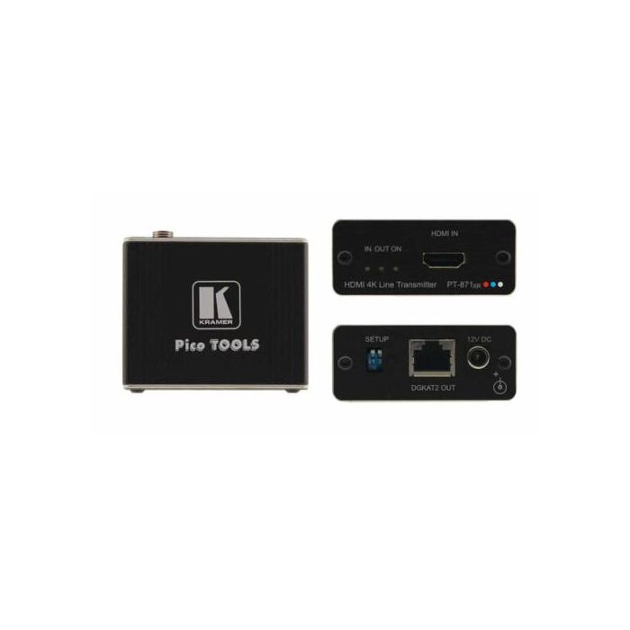 Kramer PT-871XR Transmisor DGKat 2.0 4K HDR HDMI, 4K@60Hz (4:4:4), Hasta 60m, Negro - 50-8038901190 Kramer PT-871XR Transmisor DGKat 2.0 4K HDR HDMI, 4K@60Hz (4:4:4), Hasta 60m, Negro - 50-8038901190