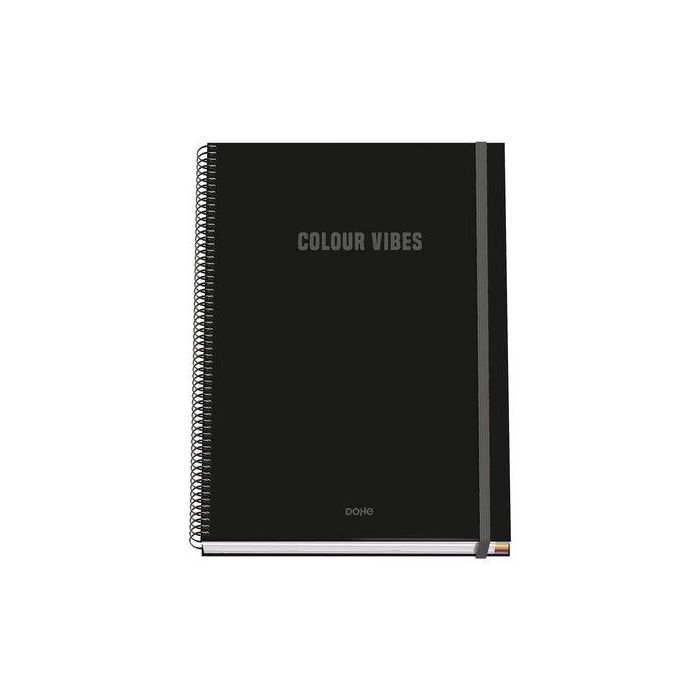 Bloc Dohe Colour Vibes Micro.Tapa Extra A4 100H 90Gr Cuadric.5X5 Negro