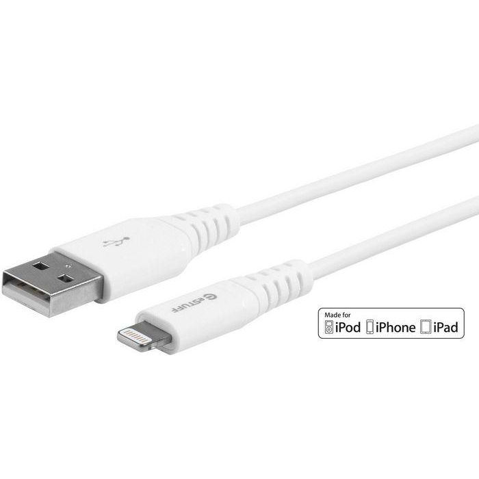 eSTUFF Cable Lightning MFI Reforzado 0.15m Blanco para iPhone/iPad - Chipset C89 Apple Certificado 0 eSTUFF Cable Lightning MFI Reforzado 0.15m Blanco para iPhone/iPad - Chipset C89 Apple Certificado 0