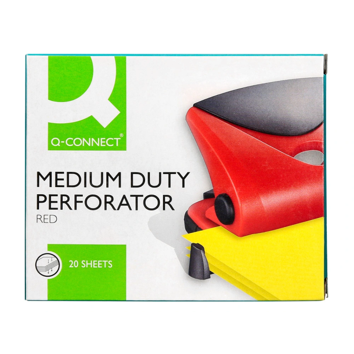 Q-connect Taladradora KF02156 Roja Capacidad 20 Hojas 2 Taladros 9