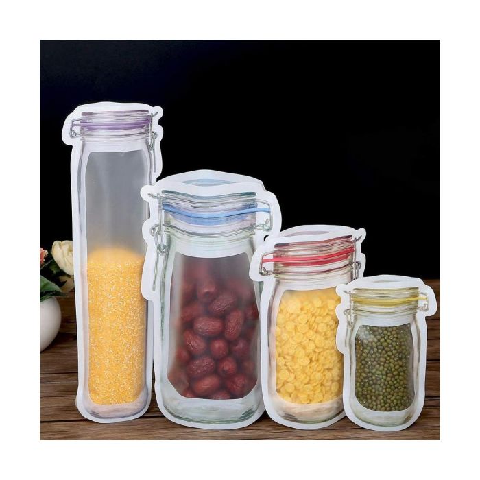 Set de Bolsas Reutilizables para Alimentos (16,5 x 24,3 x 7,4 cm) 2 Set de Bolsas Reutilizables para Alimentos (16,5 x 24,3 x 7,4 cm) 2