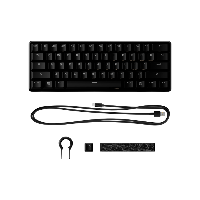 HyperX Alloy Origins 60 Teclado Mecánico Gaming 60% USB QWERTY Inglés EE.UU. LED RGB Negro - 4P5N4AA#ABA 1