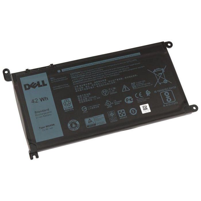 Dell Lithium Ion laptop battery, 42Wh capacity, 3-cell prismatic design, compatible with various Dell Inspiron and Vostro models.