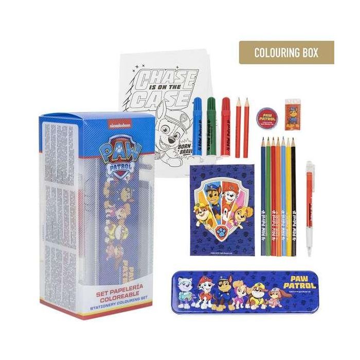 Set papelería coloreable paw patrol 4