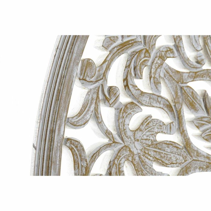 Decoracion Pared Romantico DKD Home Decor Blanco 2 x 90 x 90 cm 1