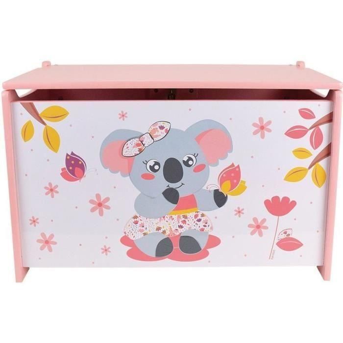 CALLY MIMI KOALA Caja de juguetes de madera ± 40 x 58 x 36 cm para niños CALLY MIMI KOALA Caja de juguetes de madera ± 40 x 58 x 36 cm para niños
