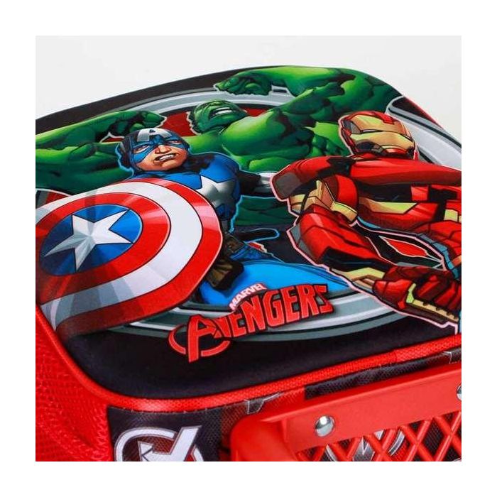 Marvel Los Vengadores Mochila 3D con Ruedas Pequeña Infantil Los Vengadores Rojo 7L 30x25x10cm 5 Marvel Los Vengadores Mochila 3D con Ruedas Pequeña Infantil Los Vengadores Rojo 7L 30x25x10cm 5
