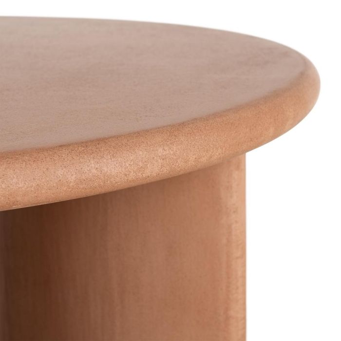 Mesa Centro Teja Dm-Microcemento Salón 80 X 80 X 38,50 cm