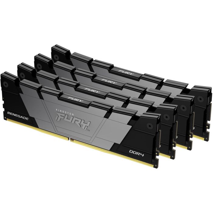 Kingston 128GB (4x32GB) DDR4 3600MT/s CL18 FURY Renegade Black DIMM Kit 0 Kingston 128GB (4x32GB) DDR4 3600MT/s CL18 FURY Renegade Black DIMM Kit 0