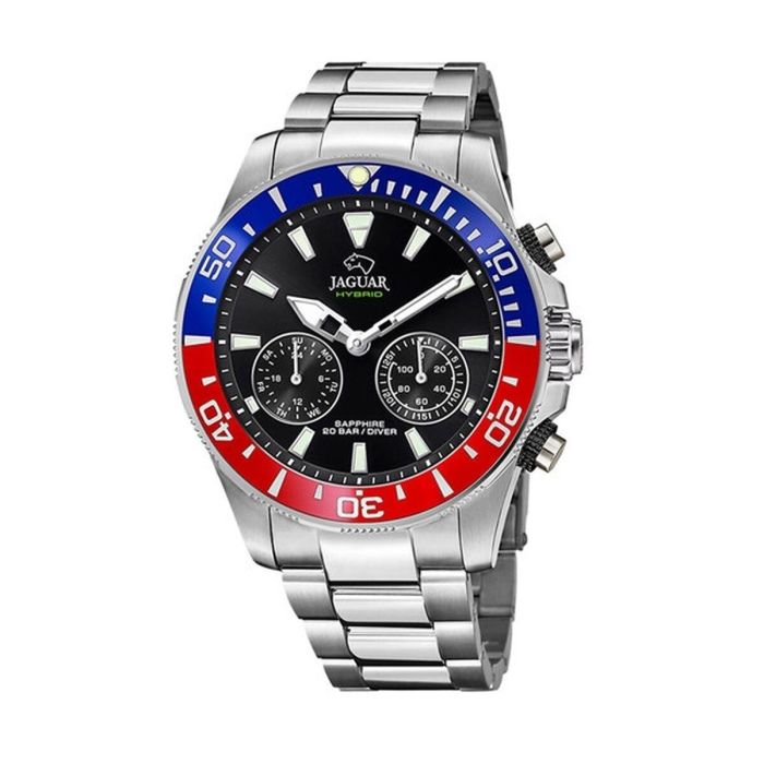 Reloj Hombre Jaguar J888/4 Negro Plateado Reloj Hombre Jaguar J888/4 Negro Plateado