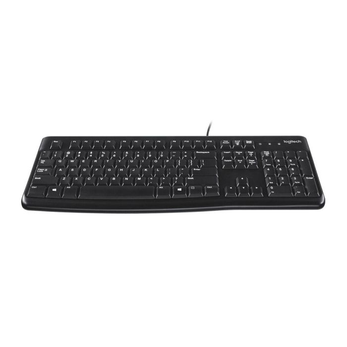 Logitech K120 Teclado para Negocio USB, Resistente a Derrames, Teclas Silenciosas de Perfil Bajo, Teclado Numérico Plug & Play 1 Logitech K120 Teclado para Negocio USB, Resistente a Derrames, Teclas Silenciosas de Perfil Bajo, Teclado Numérico Plug & Play 1